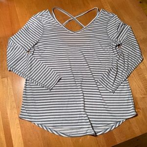 Old Navy Open Shoulder Cross Back Active Top